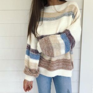 &merci Stripe Sweater - L